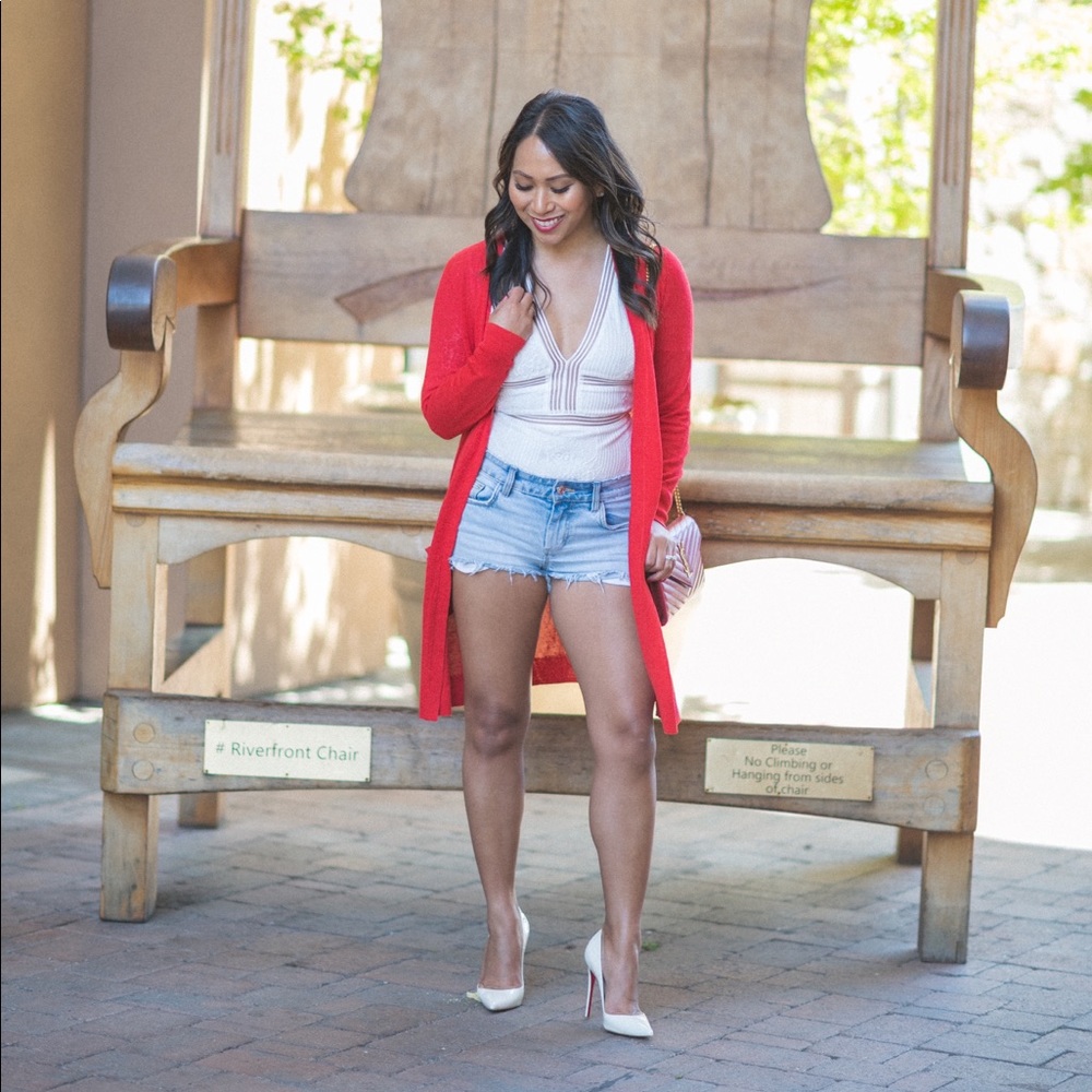 Halogen Size Petite Small in RED Cardigan